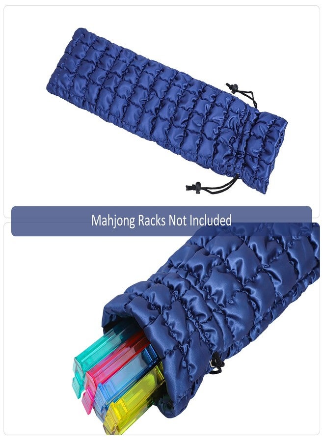 Jongyance 3-Piece Mahjong Bag Set, Dark Blue Thickened Portable Storage for American Mah-jongg Tiles & Racks (Empty Mahjong Bag Only) - Image 5